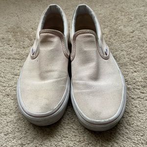 Light pink slip-on Vans